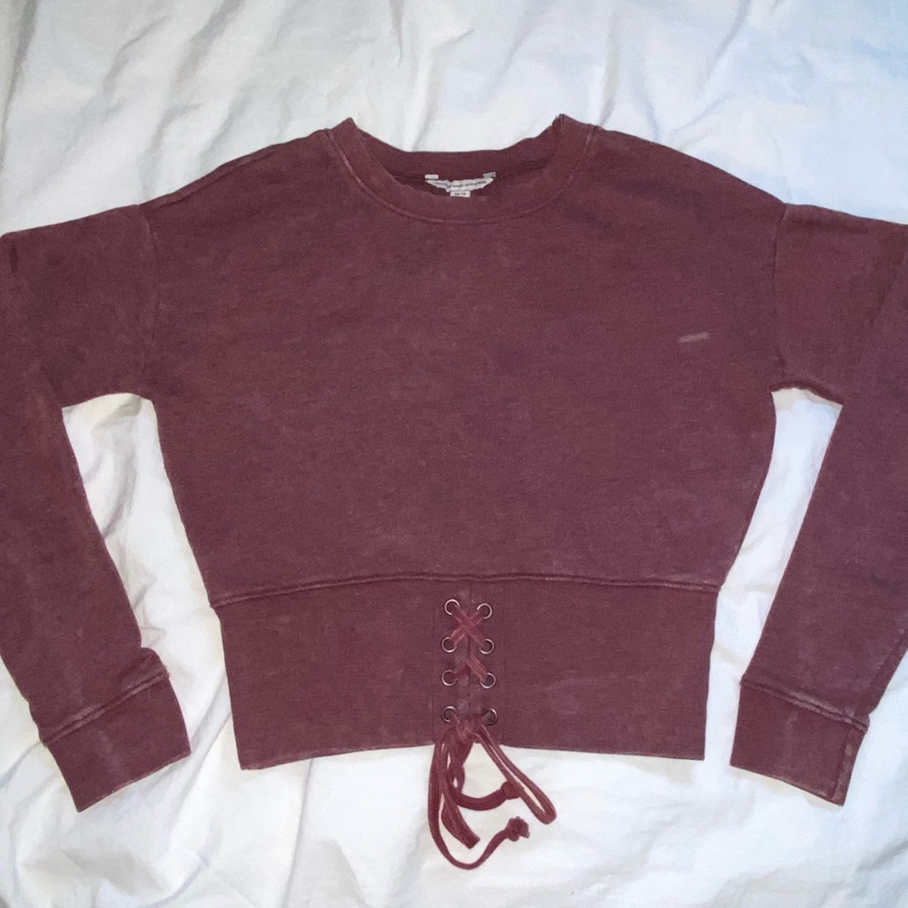 American eagle outfitters burgundy sweater